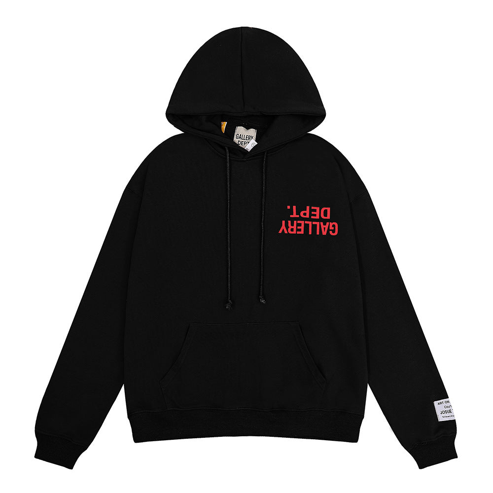 Gallery Dept Hollywood Letter Graphic Print Hoodie Streetwear Unisex
