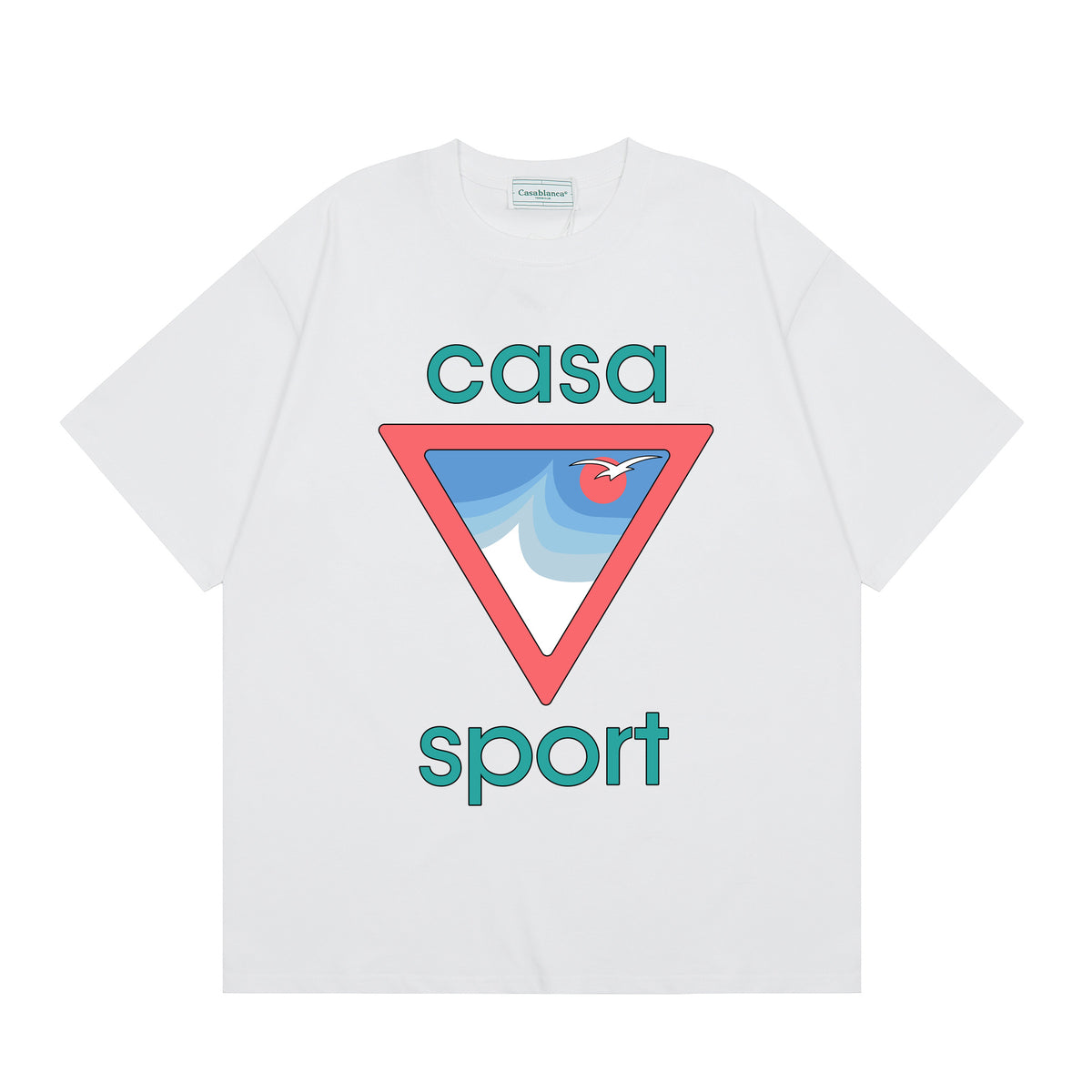 Casablanca Multi‑Artwork Vintage Graphic Oversized Tee Streetwear