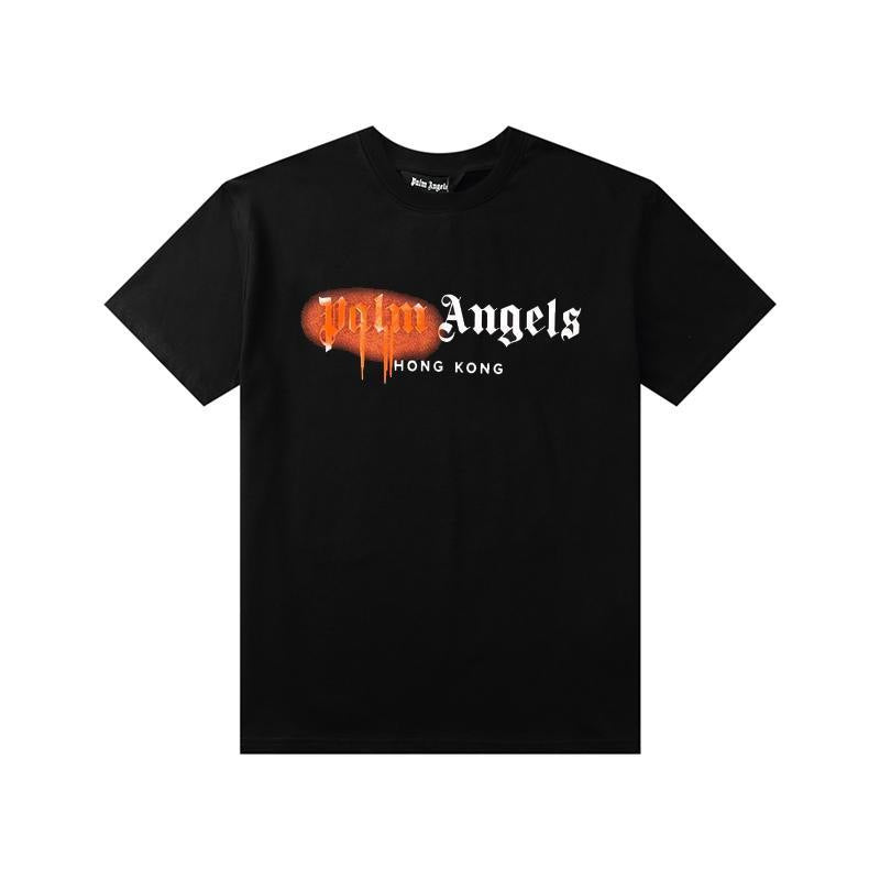 Palm Angels Heart Letter Graphic Short Sleeve Tee Streetwear Unisex