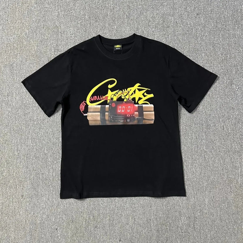 Corteiz Logo Letter Print Crew Neck Short Sleeve T‑Shirt Unisex