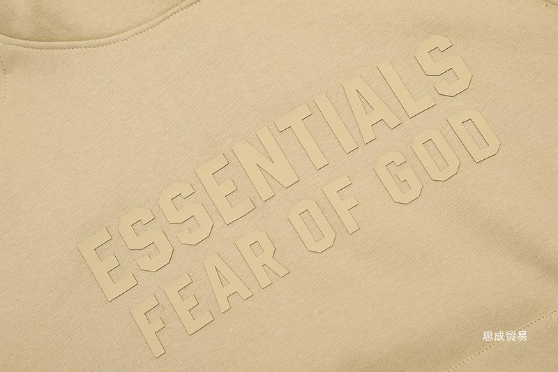 Fear of God ESSENTIALS 3D Silicone Letter Print Hoodie sweatpants
