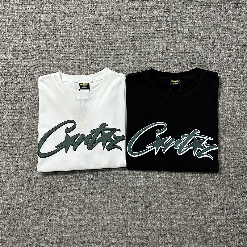 Corteiz Logo Letter Print Crew Neck Short Sleeve T‑Shirt Unisex