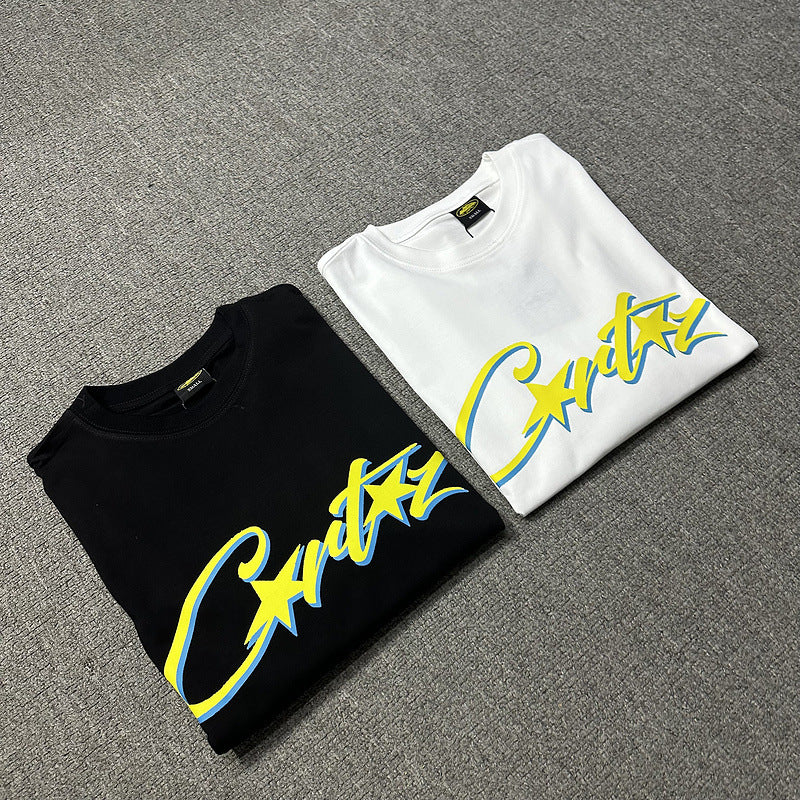 Corteiz Logo Letter Print Crew Neck Short Sleeve T‑Shirt Unisex