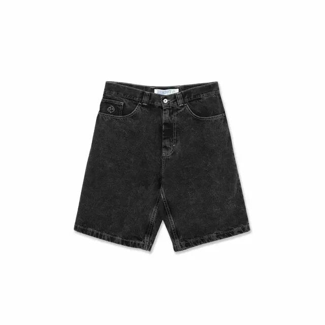 Polar Broken Promises Jaded London Style Y2K Baggy Denim Jort Shorts