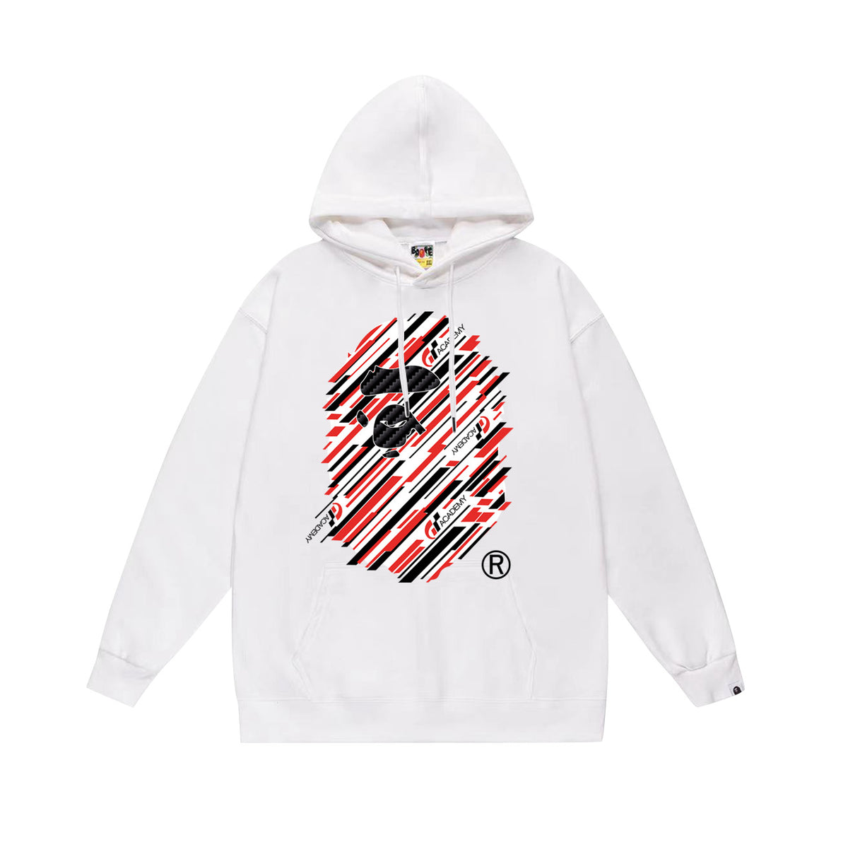BAPE Hoodie Multi Camo Ape Head Print Street Fleece Pullover