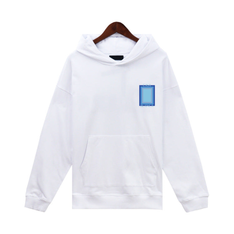 Casablanca Colorful Print Hoodie Men Casual Loose Pullover Sweatshirt