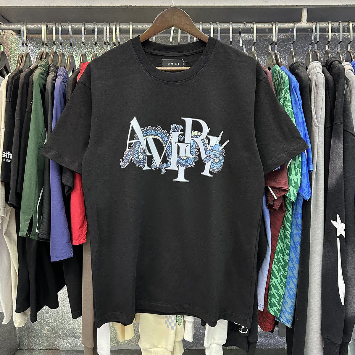 Amiri Peace Dove Graphic Oversized Tee Streetwear Unisex