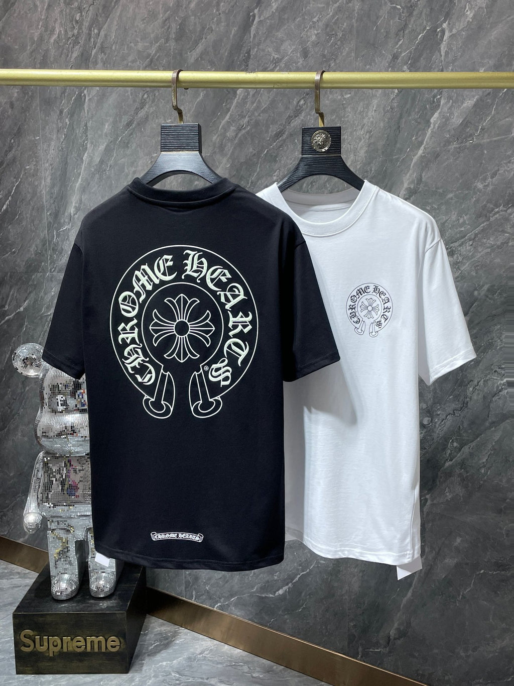 Chrome Hearts Horseshoe Sanskrit Glow In Dark Short Sleeve Tee Unisex