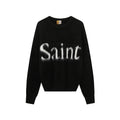 Saint Michael Skeleton Distressed Crew Neck Knit Sweater Unisex