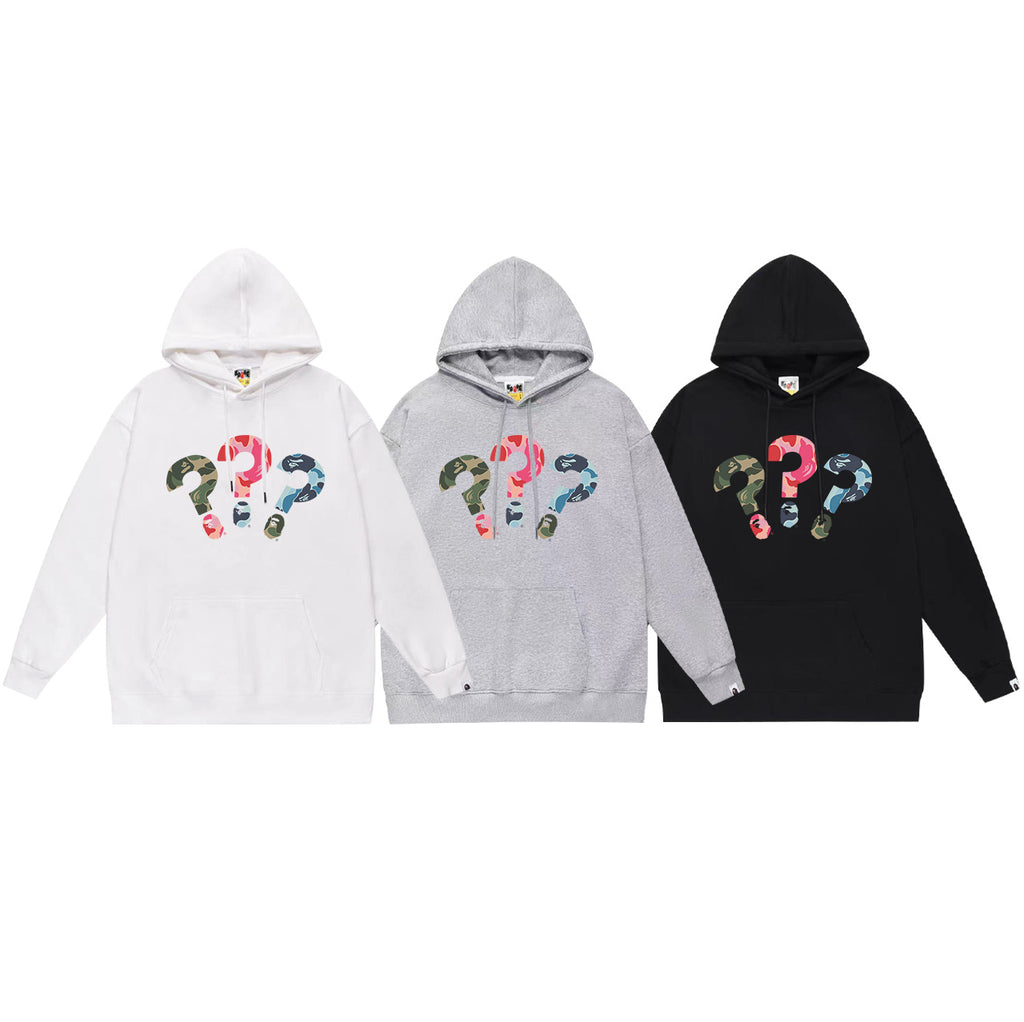 Bape Camo Ape Head Graphic Vintage Washed Oversized Hoodie Streetwear