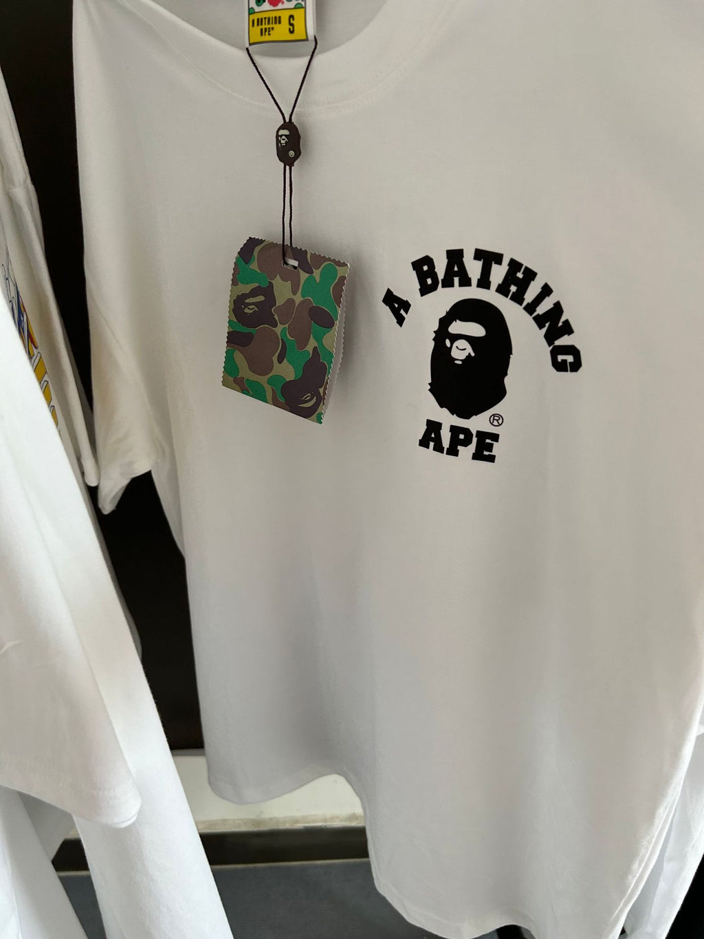 BAPE Shark Ape Head Camo Print Crew Neck Short Sleeve T‑Shirt Unisex