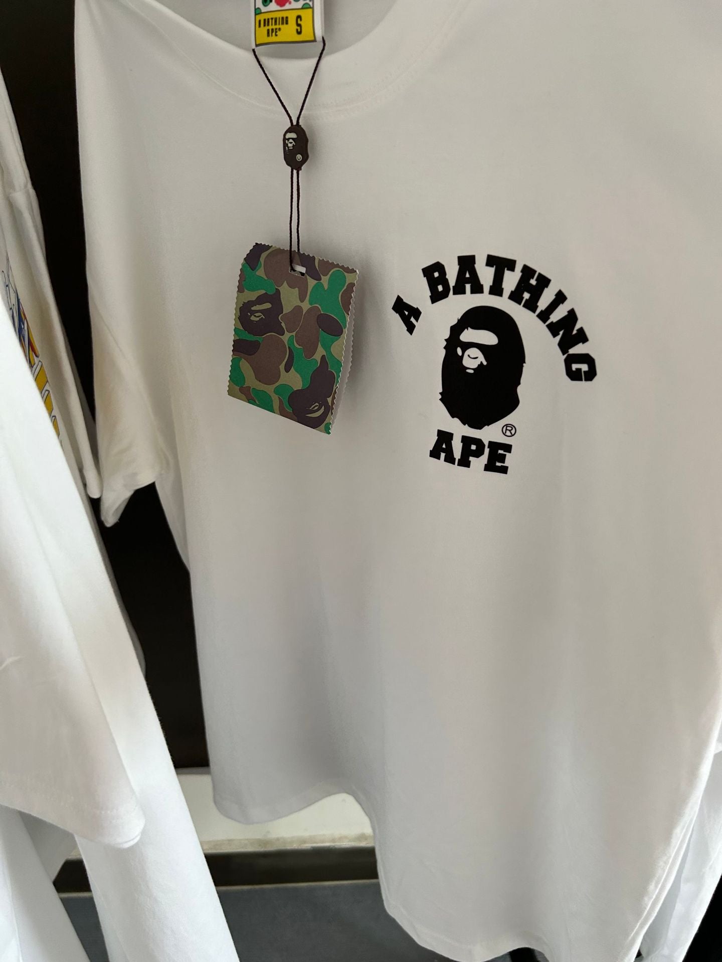 BAPE Shark Ape Head Camo Print Crew Neck Short Sleeve T‑Shirt Unisex