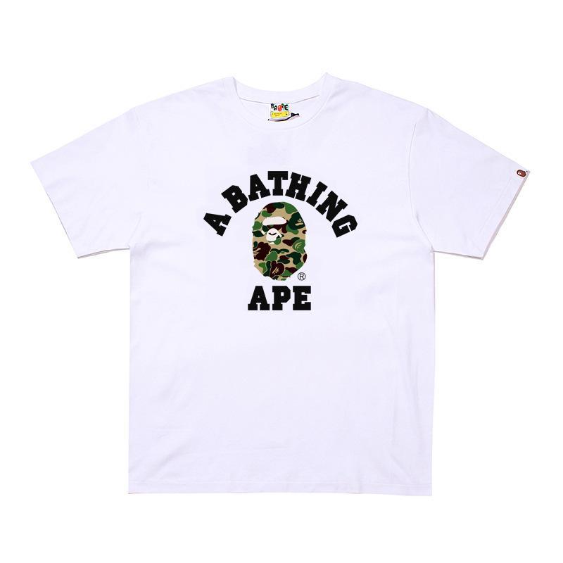 BAPE Ape Head Print Loose Unisex Streetwear T-Shirt