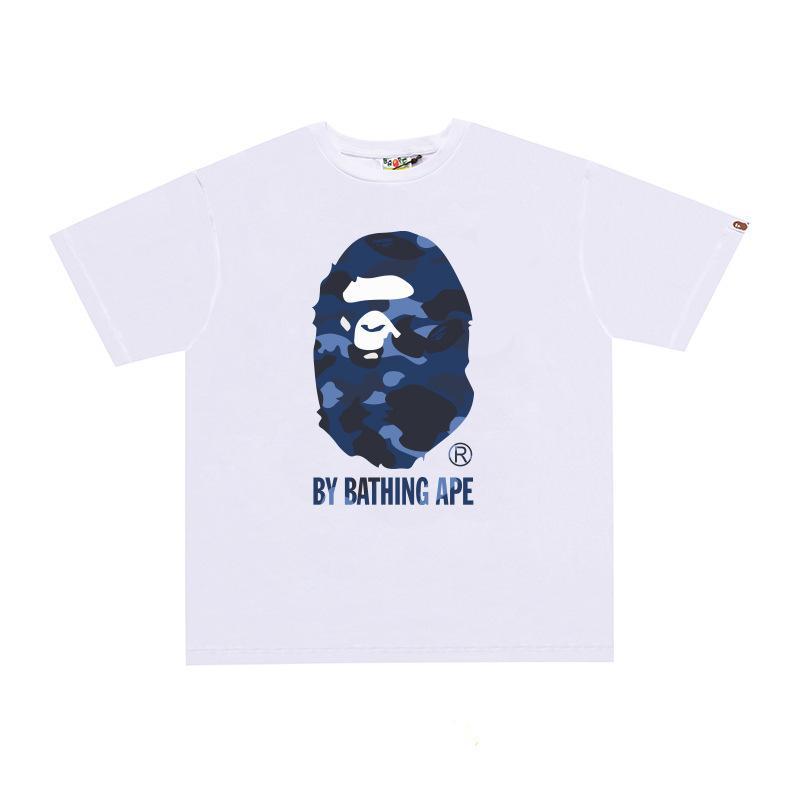 BAPE Ape Head Print Loose Unisex Streetwear T-Shirt