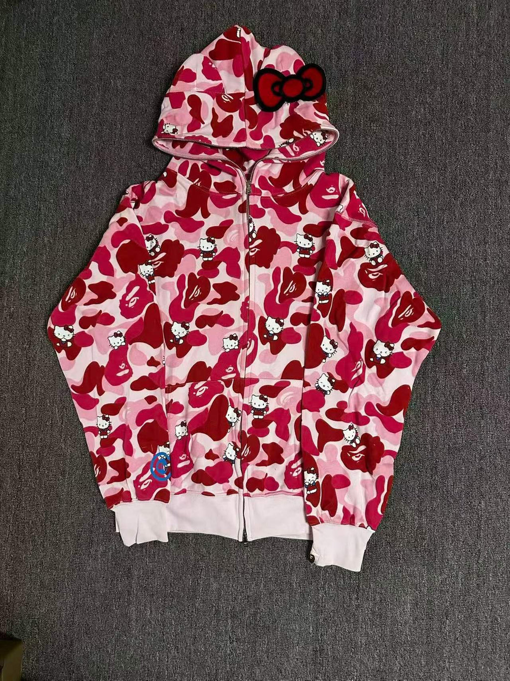 BAPE x Sanrio Hello Kitty Kuromi Camo Full Zip Hoodie
