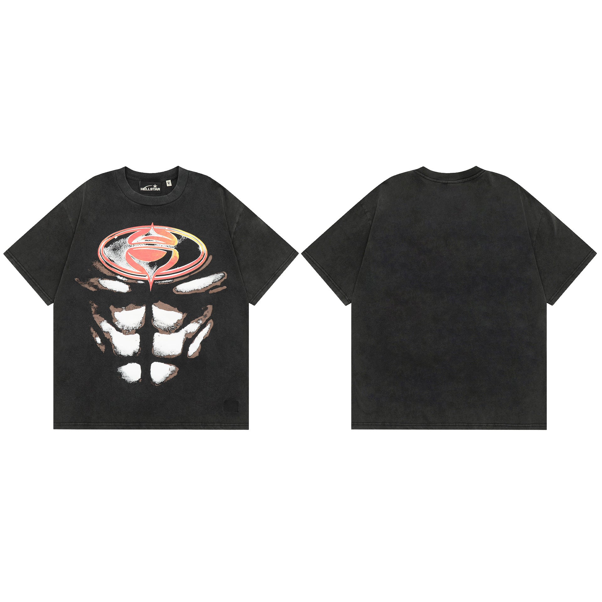 Hellstar Multi‑Graphic Print Crew Neck Short Sleeve Tee Unisex