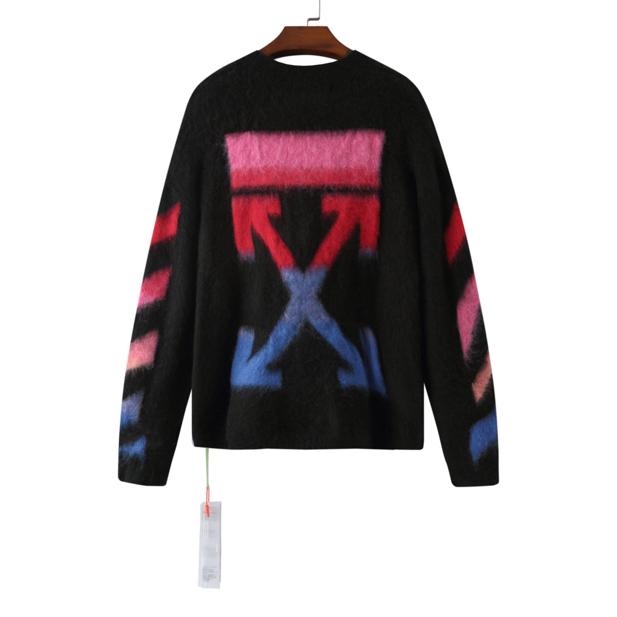 Off-White Diag Ombre Brushed Knit Crewneck Arrows Jumper