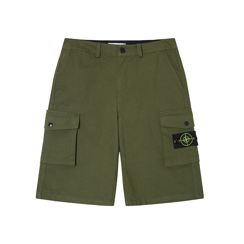 Stone Island Compass Patch Pants Men Cargo Shorts & Cotton Sweatpants