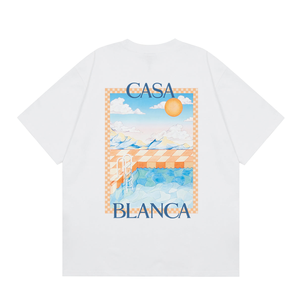 Casablanca Multi‑Artwork Vintage Graphic Oversized Tee Streetwear