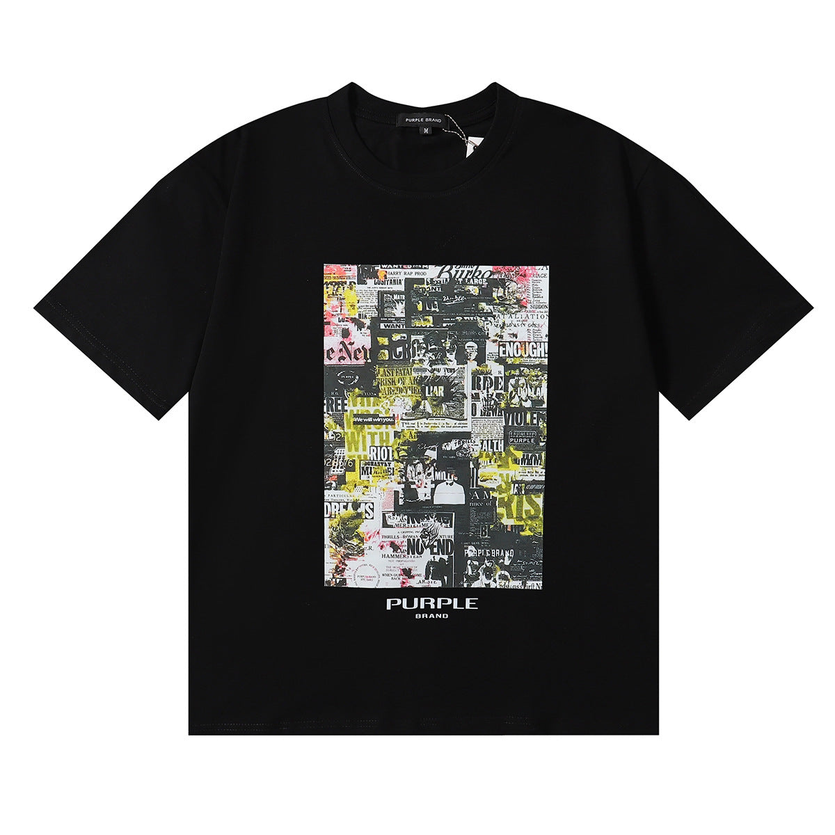 Purple Brand Graphic Tee Loose Unisex Vintage Streetwear T-Shirt