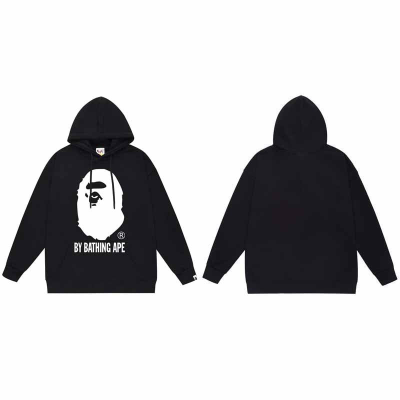 BAPE Hoodie Baby Milo Ape Head Multi Graphic Street Fleece Pullover