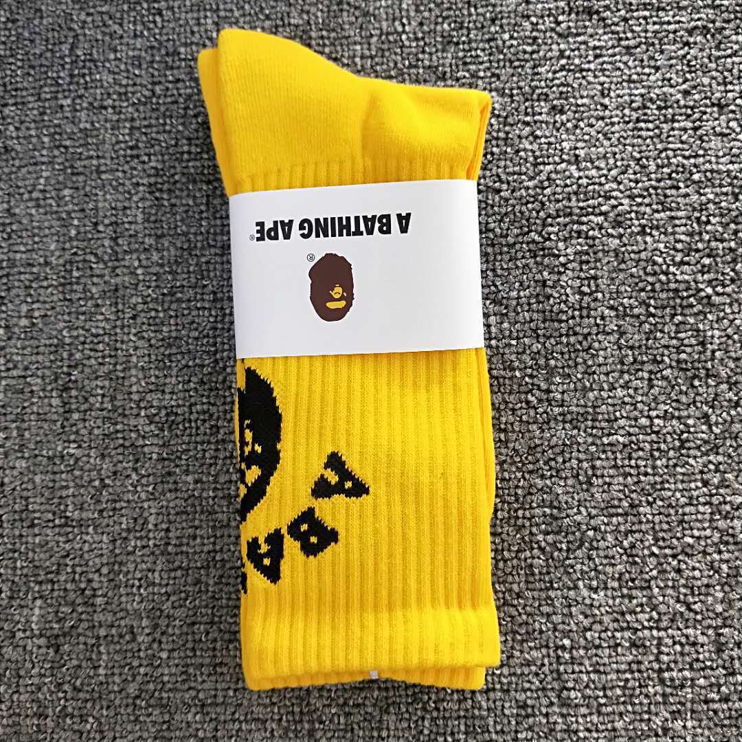 BAPE Ape Head Crew Socks Multi Graphic Prints