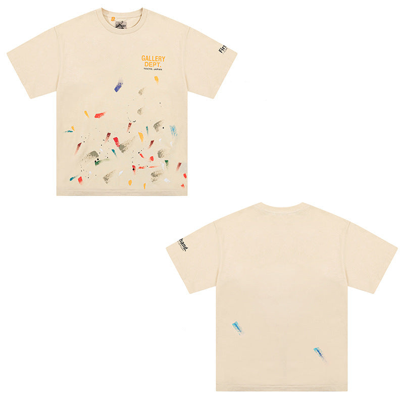 Gallery Dept Vintage Print Loose Short Sleeve Streetwear T-Shirt