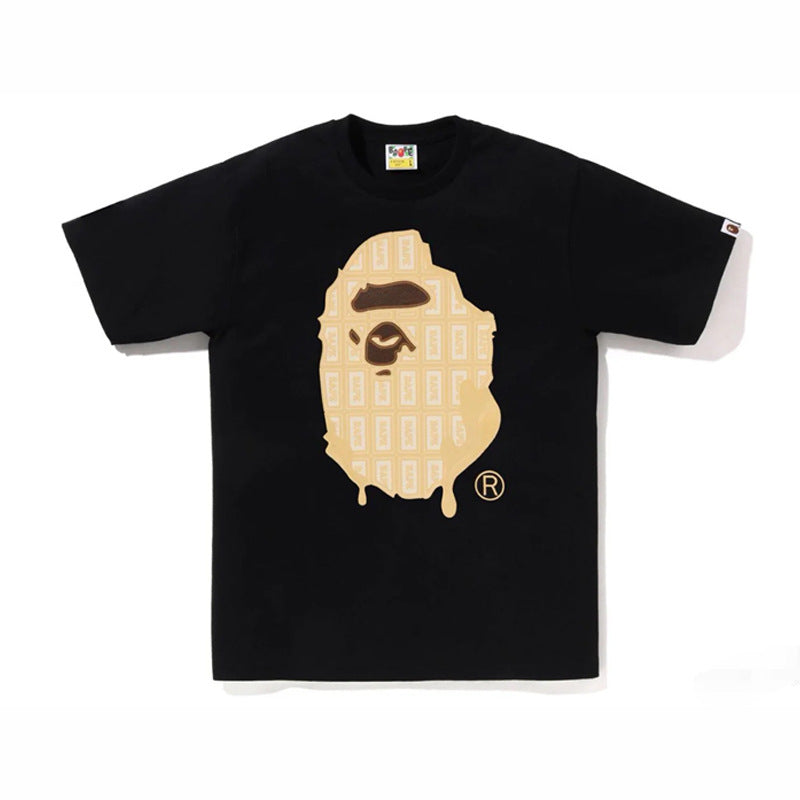 BAPE Ape Head Shark Print Unisex Casual T-Shirt