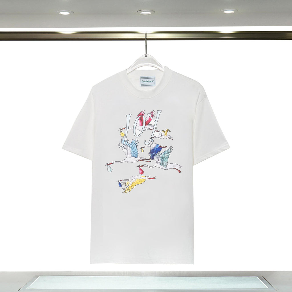Casablanca Arch Graphic Logo Print Short Sleeve Tee Streetwear Unisex