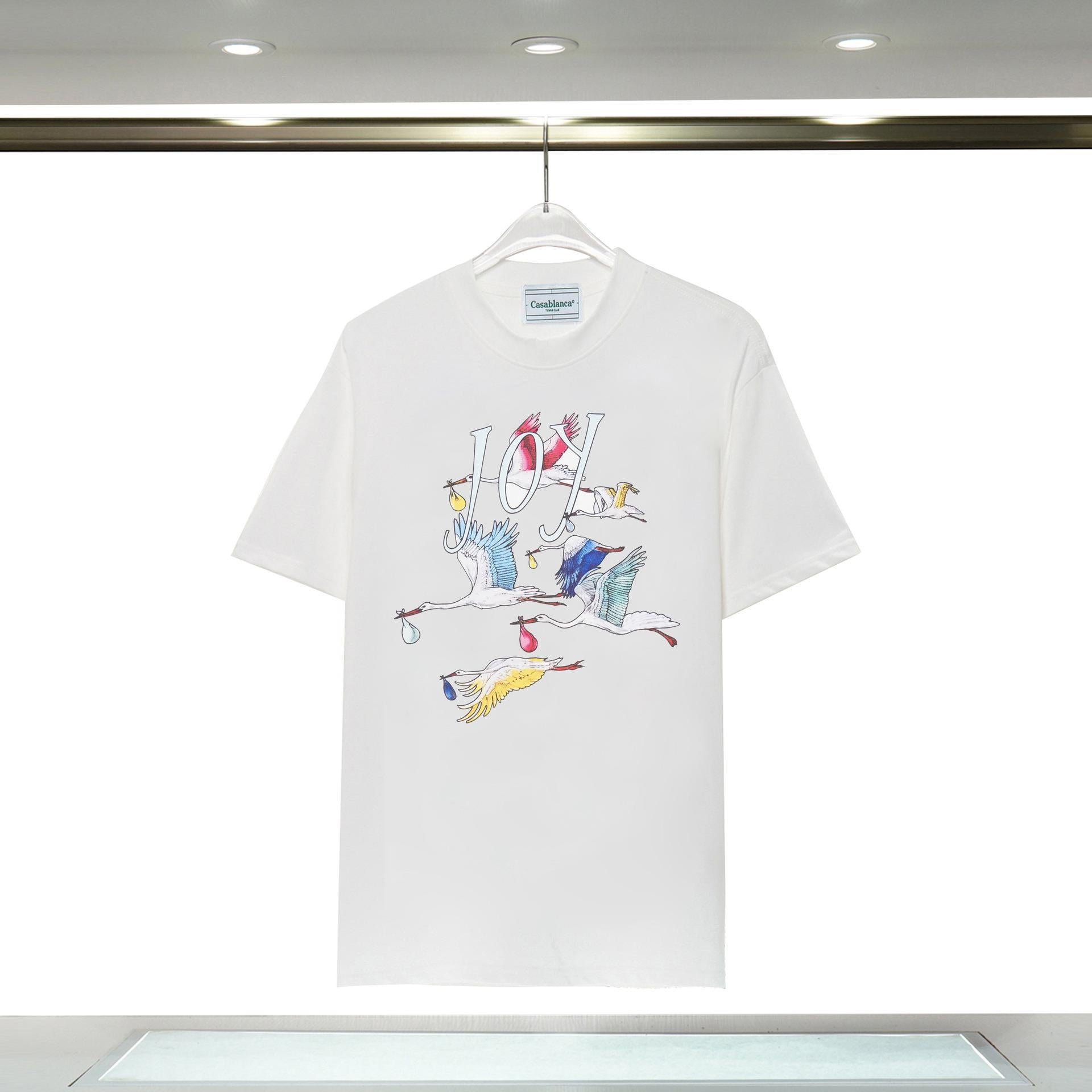 Casablanca Arch Graphic Logo Print Short Sleeve Tee Streetwear Unisex