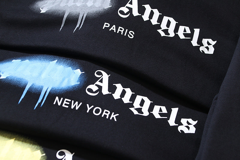 Palm Angels Las Vegas Sprayed Logo Hoodie Streetwear Pullover