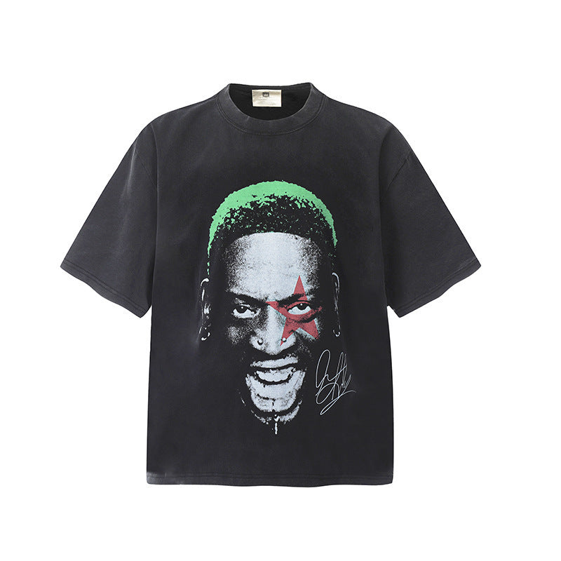 Travis Scott VTG Washed Rapper Athlete Mike Tyson Oversized Tee