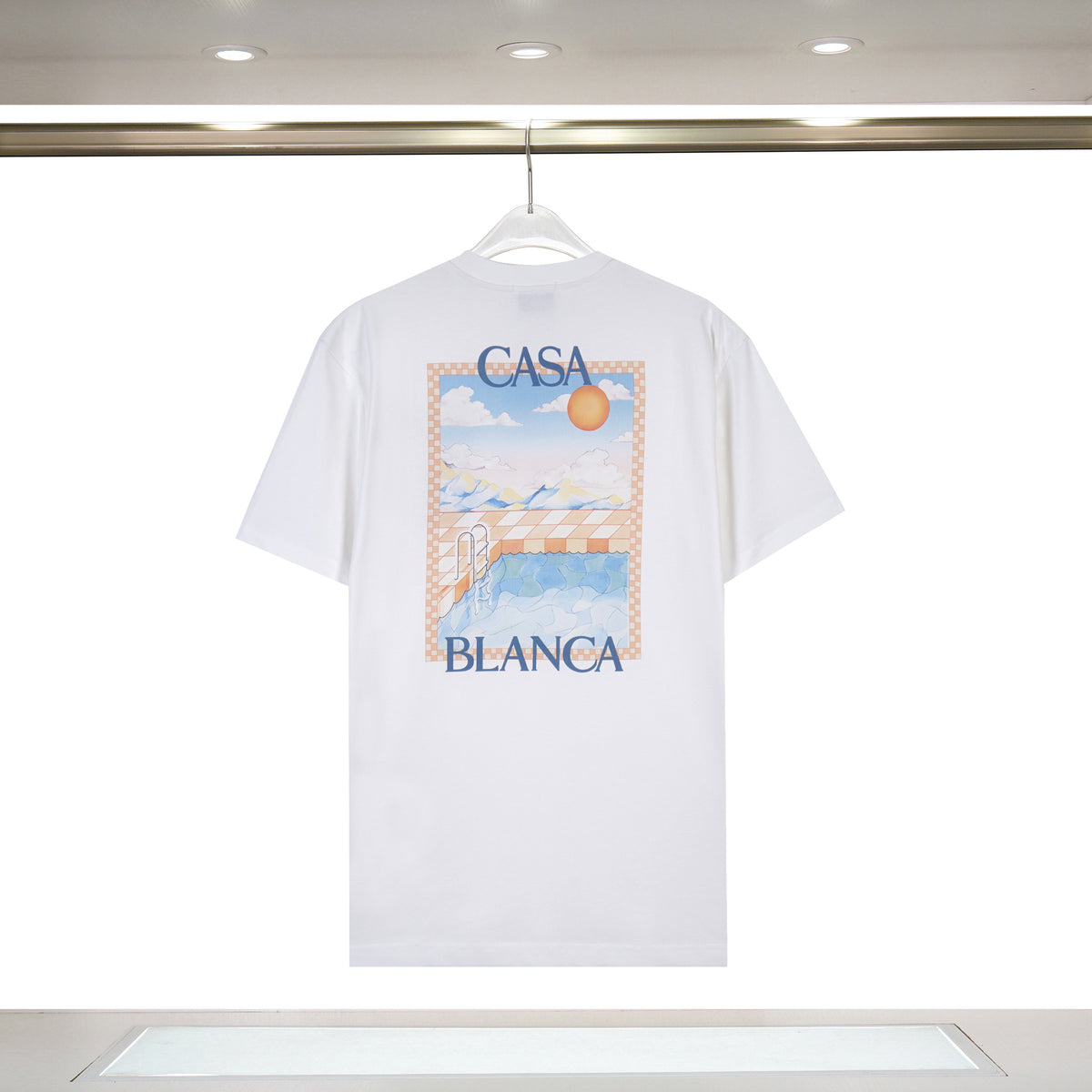 Casablanca Art Print Loose Unisex Short Sleeve Graphic T-Shirt
