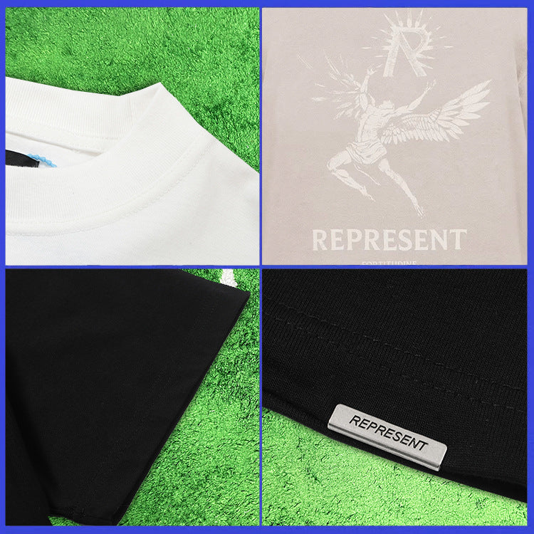 Represent Vintage Washed Graphic Short Sleeve Tee Streetwear Unisex