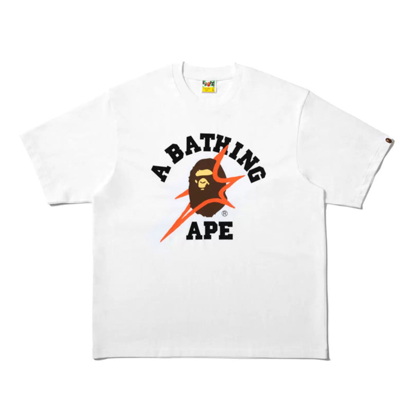 BAPE Ape Head & Shark Graphic Tee Loose Unisex Streetwear T-Shirt