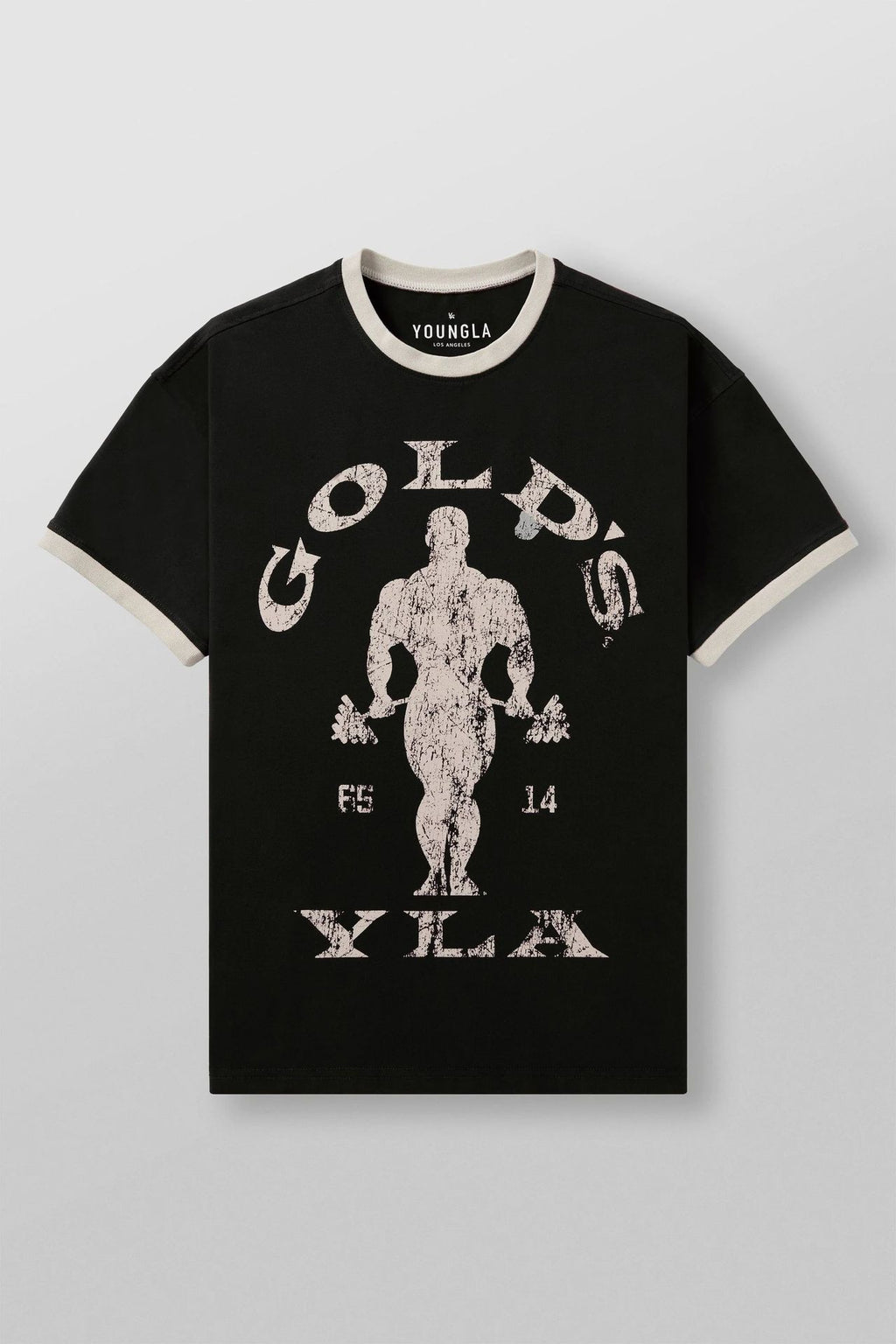YOUNGLA 4009 Golds Gym Ringer Tees