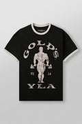 YOUNGLA 4009 Golds Gym Ringer Tees