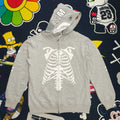 BAPE Skeleton Shark Heavy Washed Full Zip Hoodie