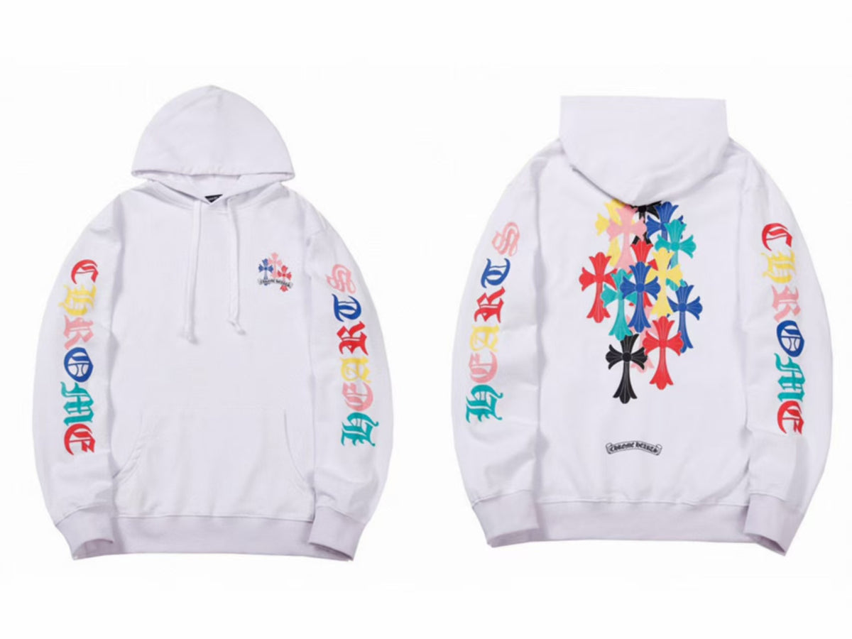 Chrome Hearts Gothic Graphic Print Pullover Hoodie Streetwear Unisex