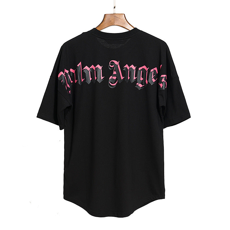 Palm Angels Teddy Bear Graphic Tee Loose Unisex Streetwear T-Shirt
