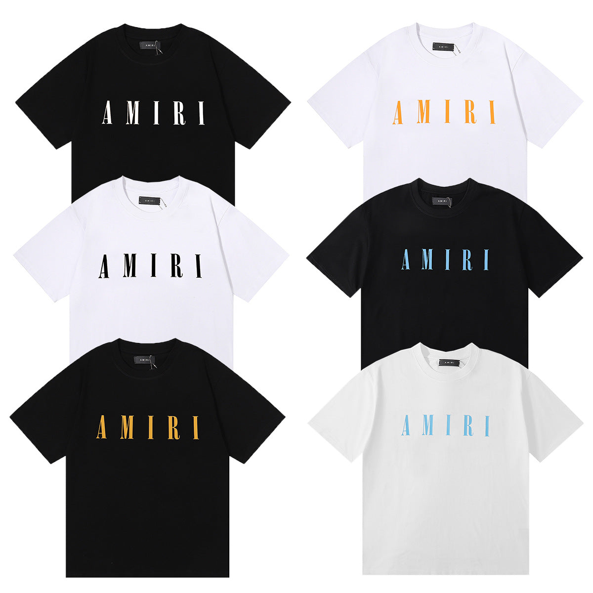 Amiri Rose Skull Letter Graphic Short Sleeve Tee Streetwear Unisex