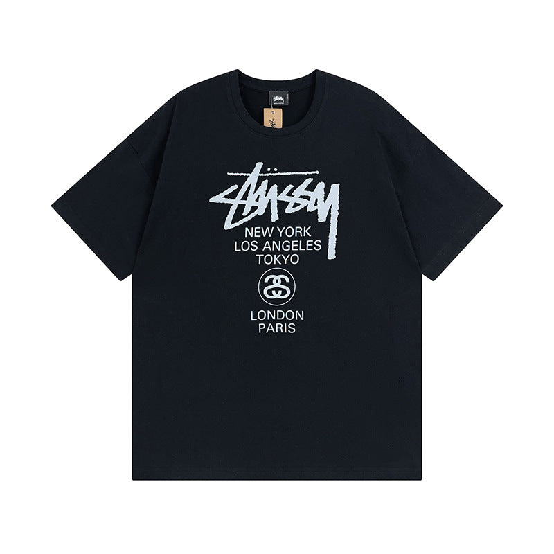 Stussy Dice 8 Ball Logo Print Oversized Tee Multi‑Style