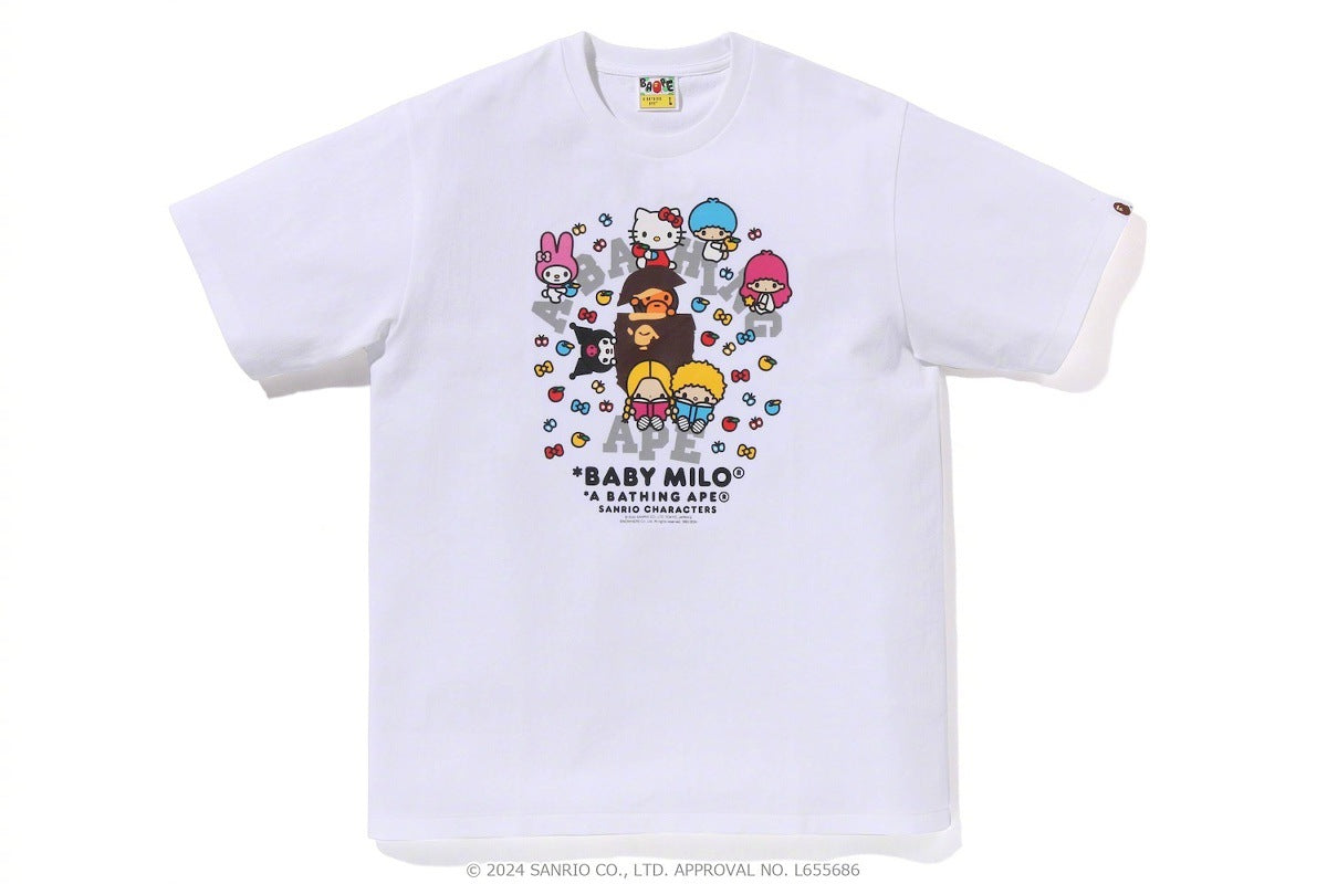 BAPE Baby Milo x Sanrio Characters Graphic T-Shirt Unisex