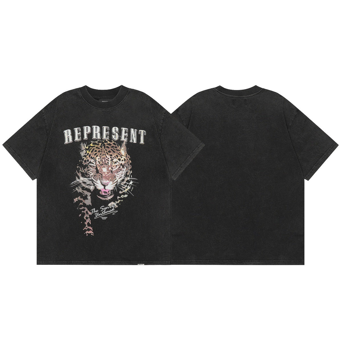 Represent Shark Washed Graphic Oversized Tee Streetwear Unisex