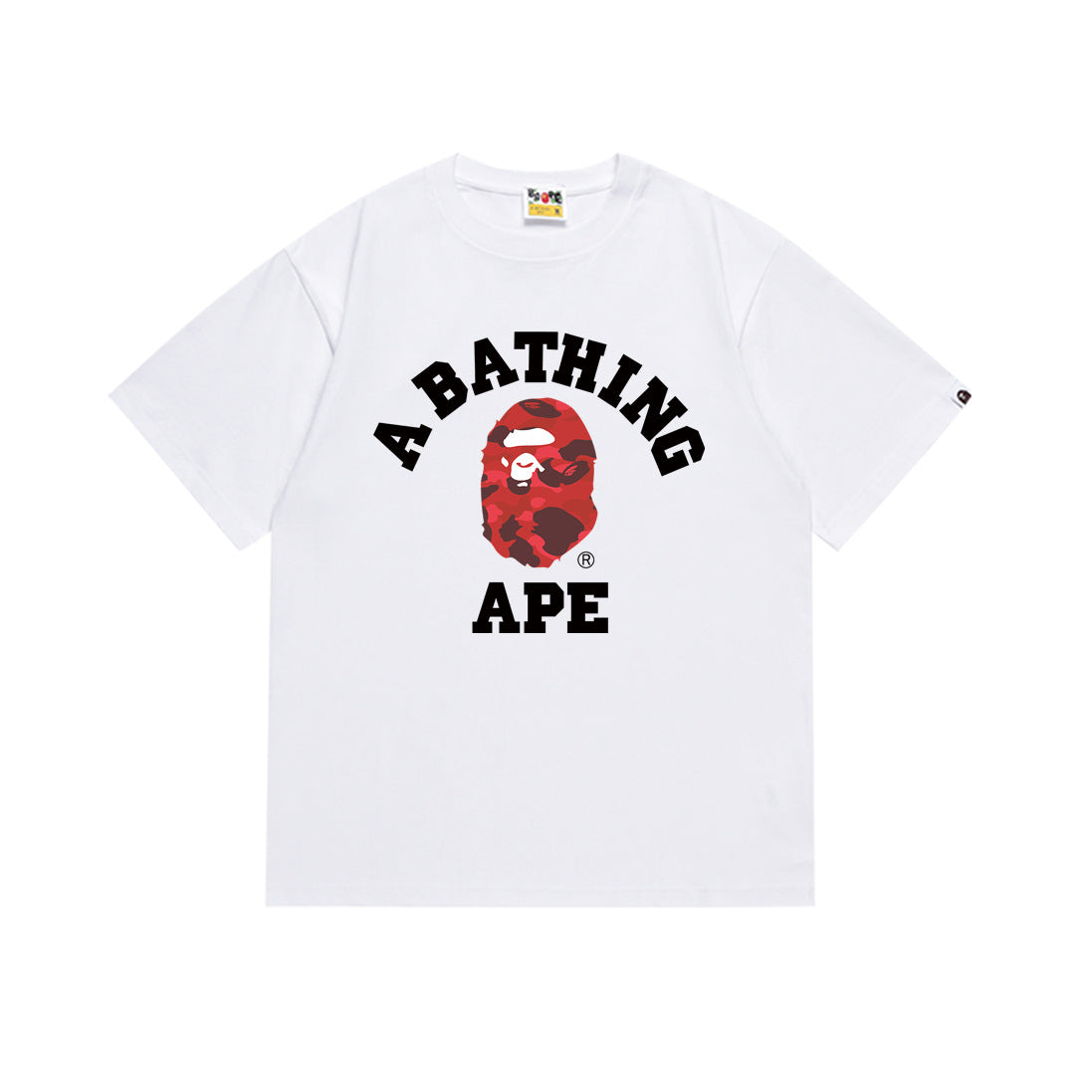BAPE Camo Ape Head Graphic Print Short Sleeve Tee Streetwear Unisex