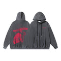 Off White Washed Bacchus Graphic Print Hoodie Unisex
