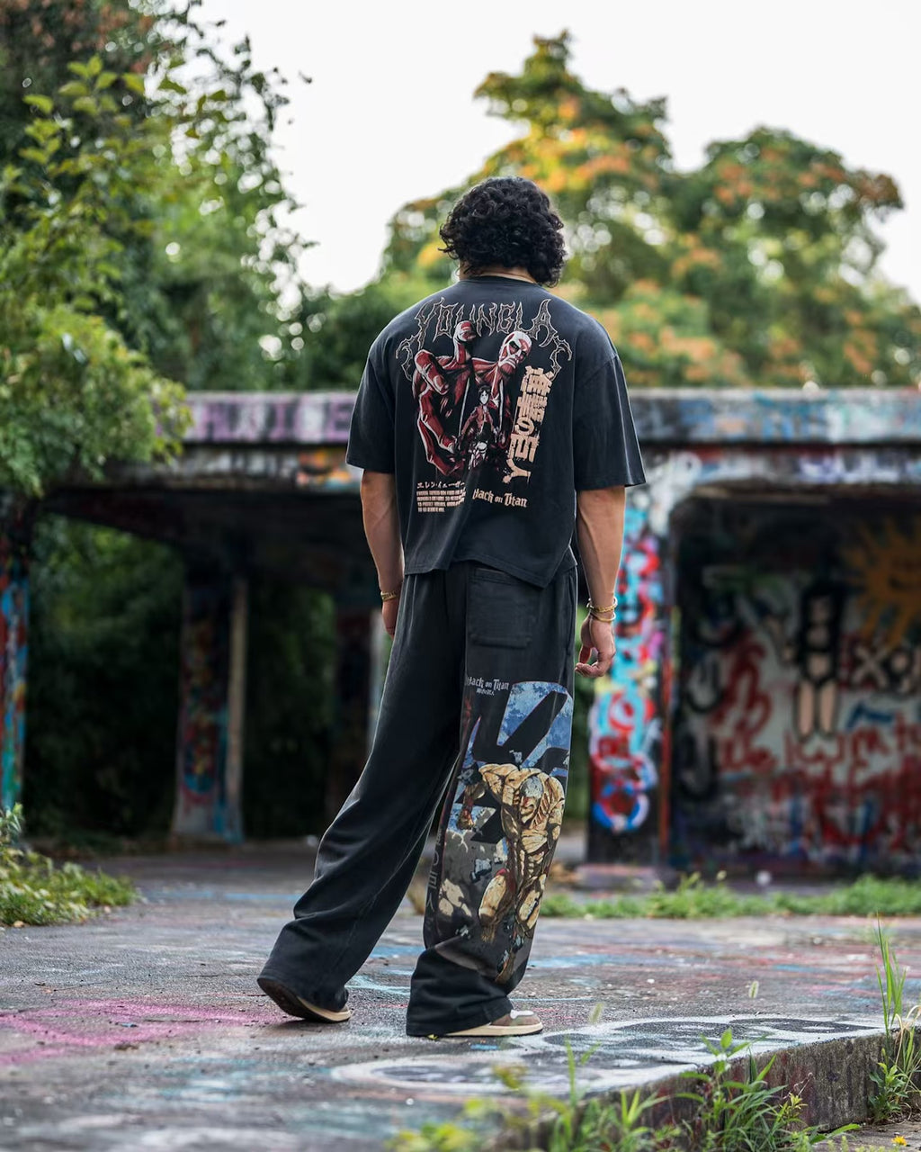 YOUNGLA 2128 AOT© x YLA Baggy Joggers