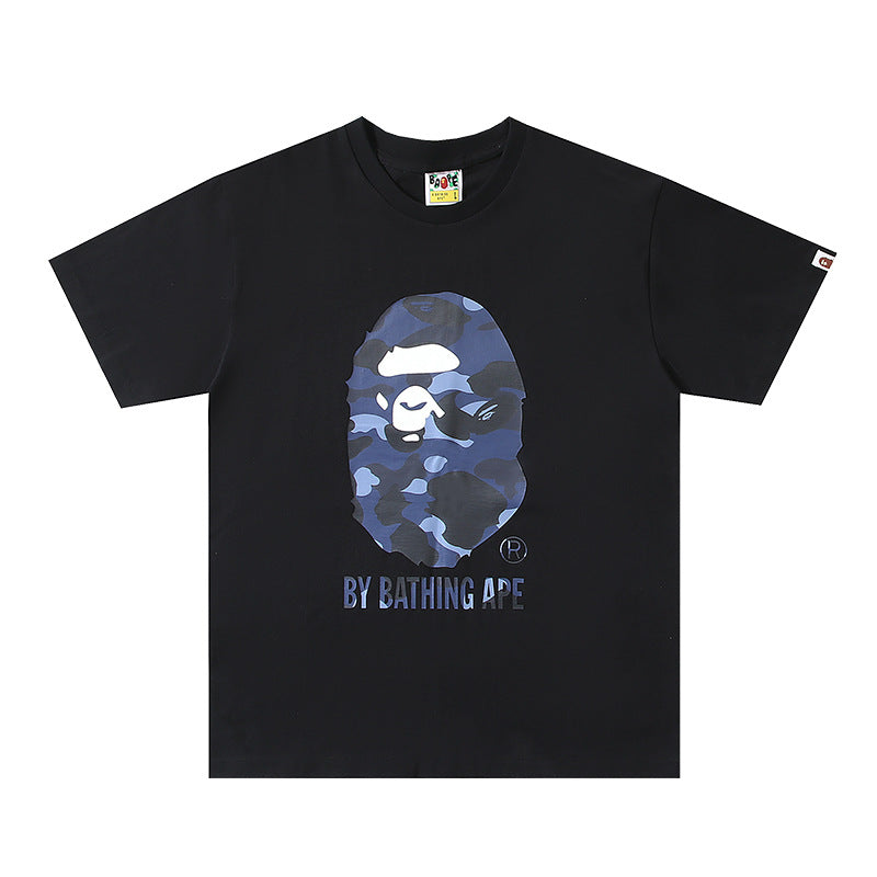 BAPE Ape Head Graphic Tee Loose Unisex Streetwear T-Shirt