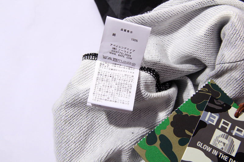 BAPE Shark Camo Print Streetwear Casual Shorts Unisex