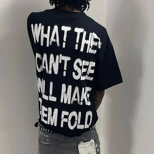 Y2K Tactical Military Graphic Unisex Oversized Streetwear Cotton Tee